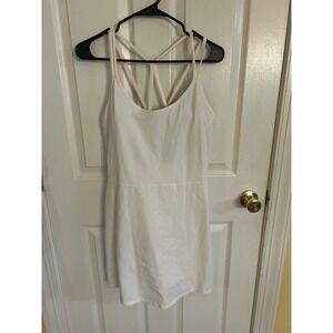 Old Navy White Powersoft Athletic Tennis Athletic Dress with Shorts Size XL
